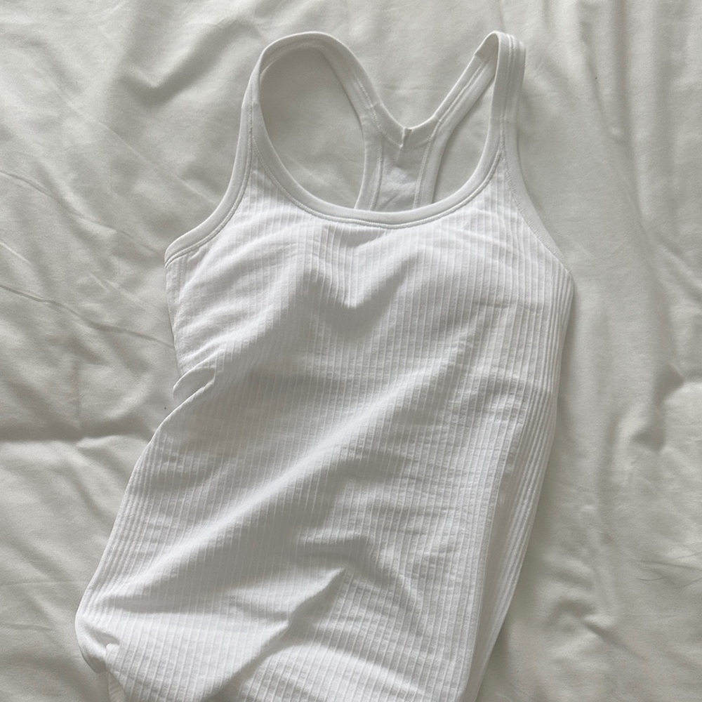 NWT lululemon white tank